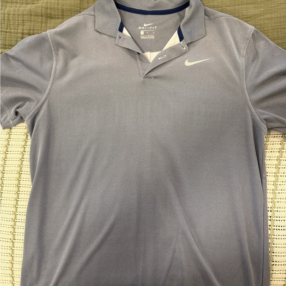 Nike Men's Light Gray Polo Shirt